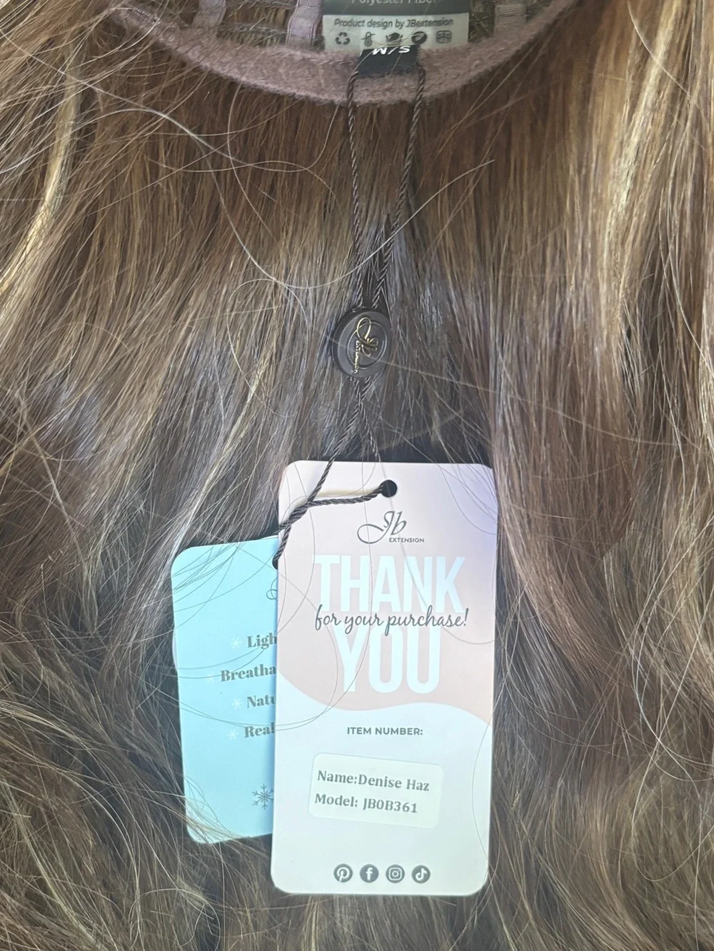 JB Extension Hazelnut Denise wig brand new